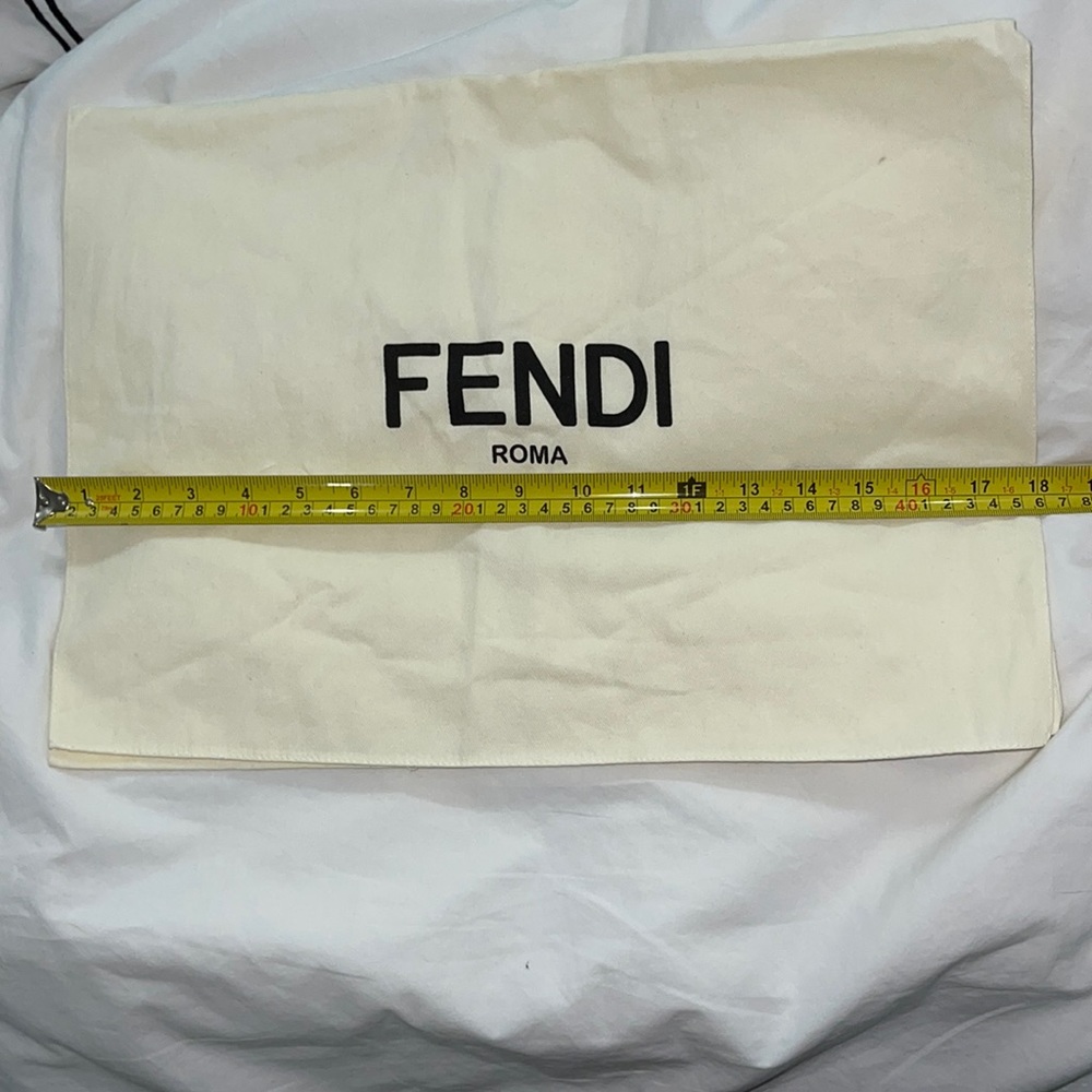 Fendi fold over dustbag 18x13 inches